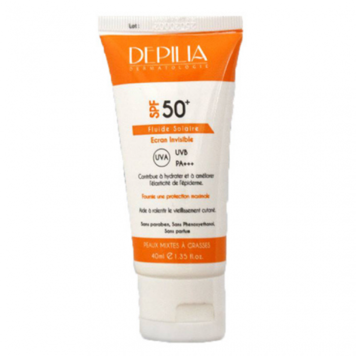 Fluide Solaire SPF 50+ Ecran Invisible 40 ML - DEPILIA