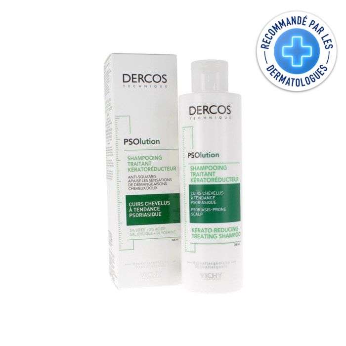 Vichy Dercos Psolution Shampoing Traitant Keratoreducteur 200ML - DERCOS