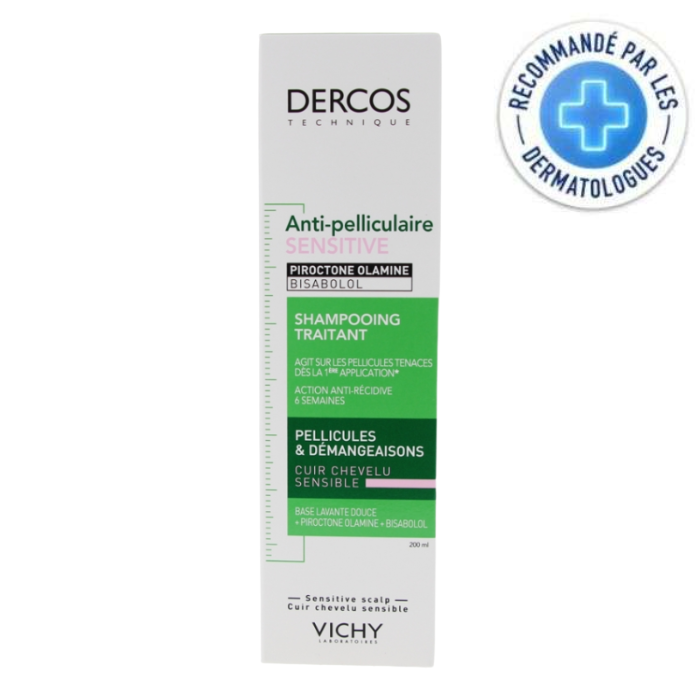 Vichy Dercos Shampoing Anti Pelliculaire Sensitive 200 ML - DERCOS