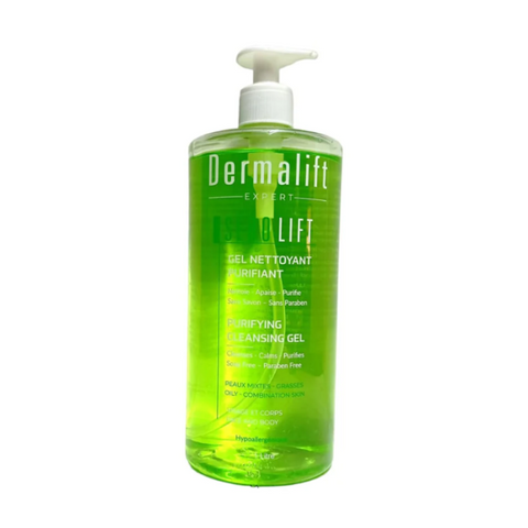 Sebolift Gel Nettoyant Purifiant Visage et Corps 1 L - DERMALIFT