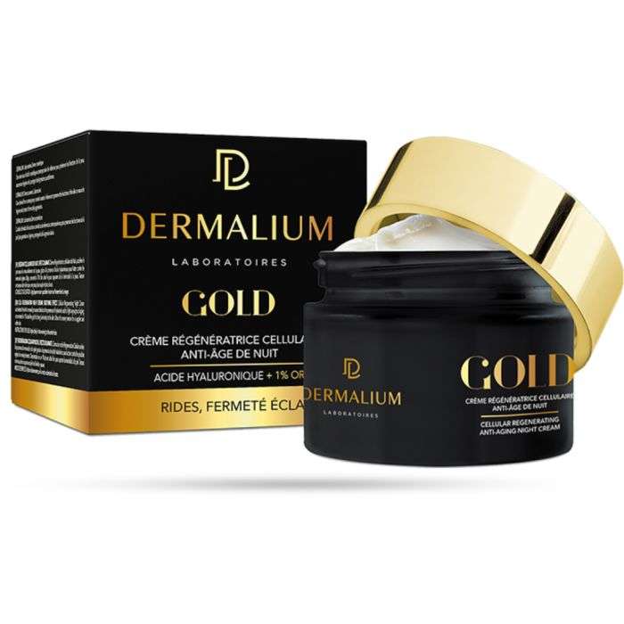 Gold Creme Anti Age de Nuit 50 ML - DERMALIUM