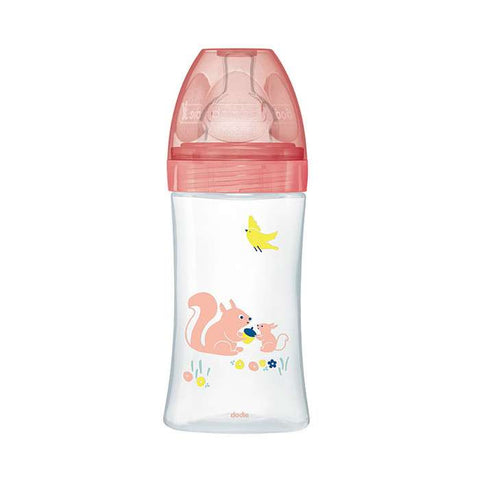 Biberon Anti Colique Tetine Plate + 270ML Jardin 0-6 Mois - DODIE