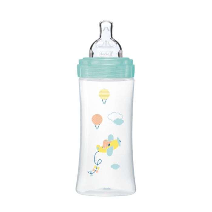 Biberon Anti Colique Tetine Plate 330ML 6MOIS+ - DODIE