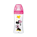 Biberon Anti Colique Tetine Ronde 3 Vitesses+ 330ML Minnie Rose +6 M - DODIE