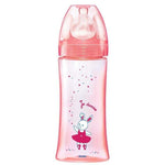 Biberon Anti Colique Tetine Ronde 3 Vitesses+ 330ML Rose Danse +6 M - DODIE