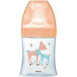Biberon Anti Colique Verre Tetine Plate 150ML Beige Biche 0-6 M - DODIE