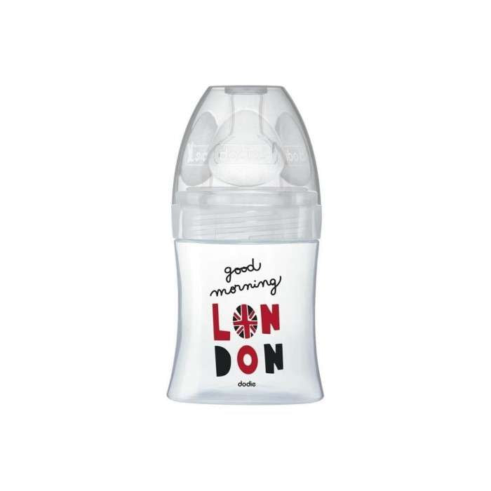 Biberon Anti Colique Verre Tetine Plate 150ML London - DODIE