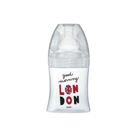 Biberon Anti Colique Verre Tetine Plate 150ML London - DODIE