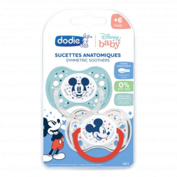 2 Sucettes Anatomique +6 Mois - DODIE