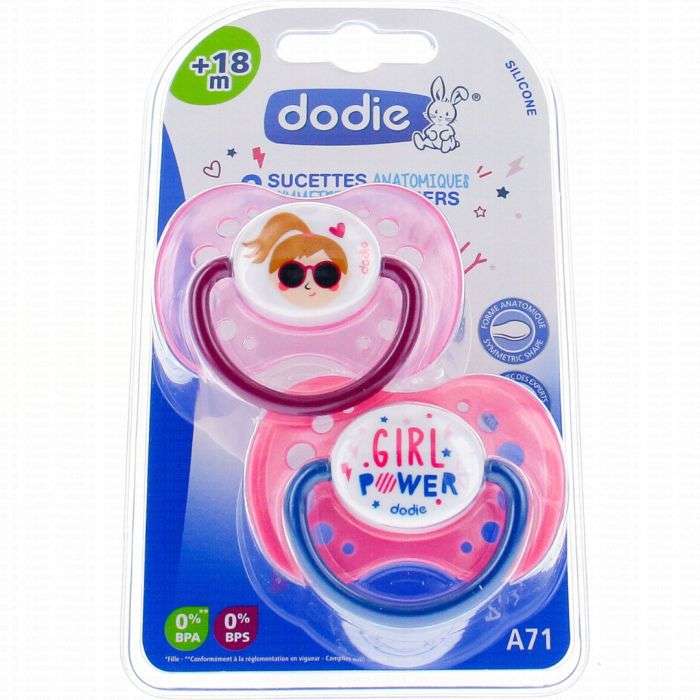2 Sucettes Anatomique A71 +18 Mois - DODIE