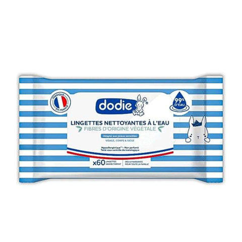 Lingettes Nettoyantes A L Eau 60 - DODIE