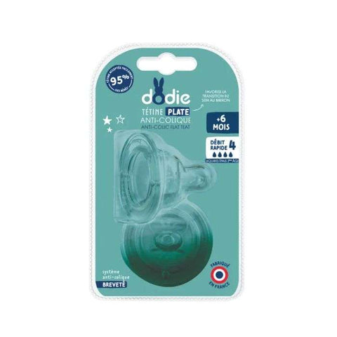 Tetine Plate Anti Colique 6 Mois Debit 4 - DODIE