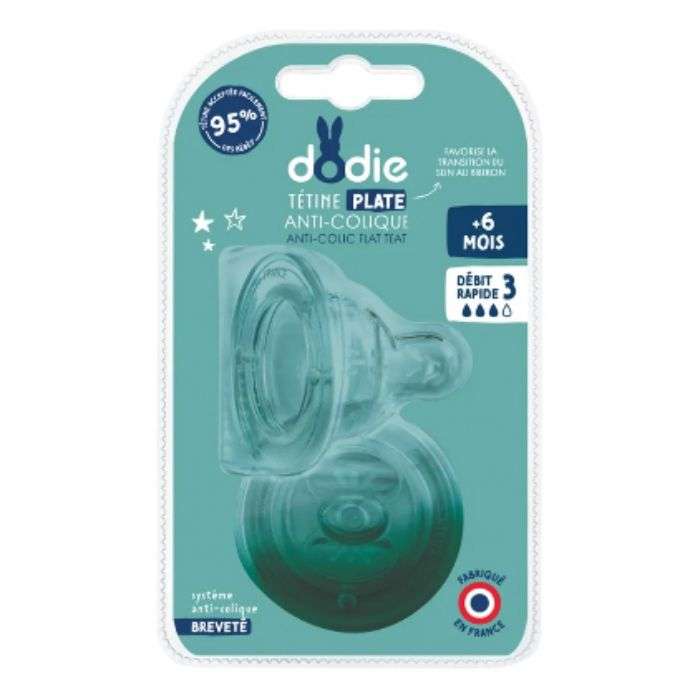 Tetine Plate Sensation+ Anti Colique D3 +6m X2 - DODIE