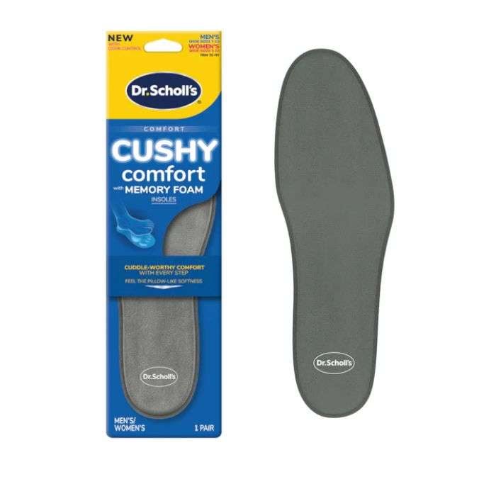 Confort Cushy Semelle avec Mousse A Memoire Homme Aille 7-13 et Femme Taille 5-10 - DR SCHOLLS