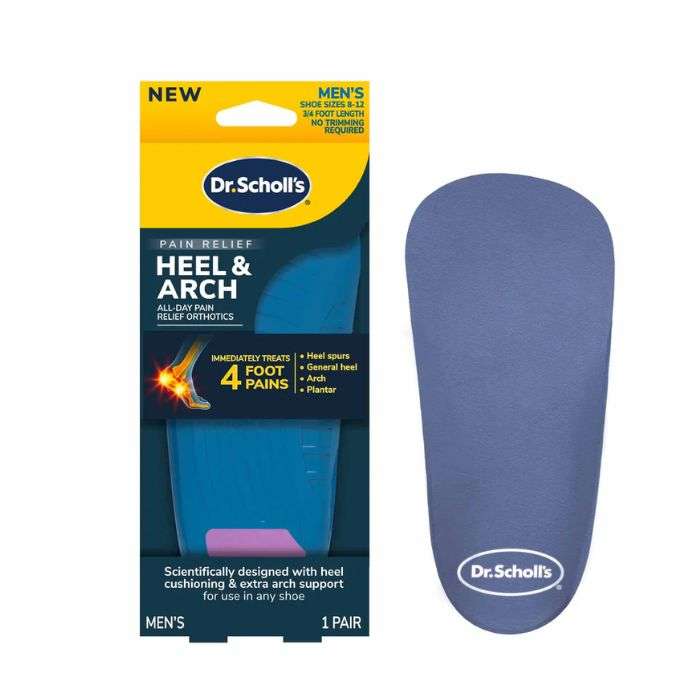 Soulagement Douleur Semelle Talon et Arche Homme Taille 8-12 - DR SCHOLLS