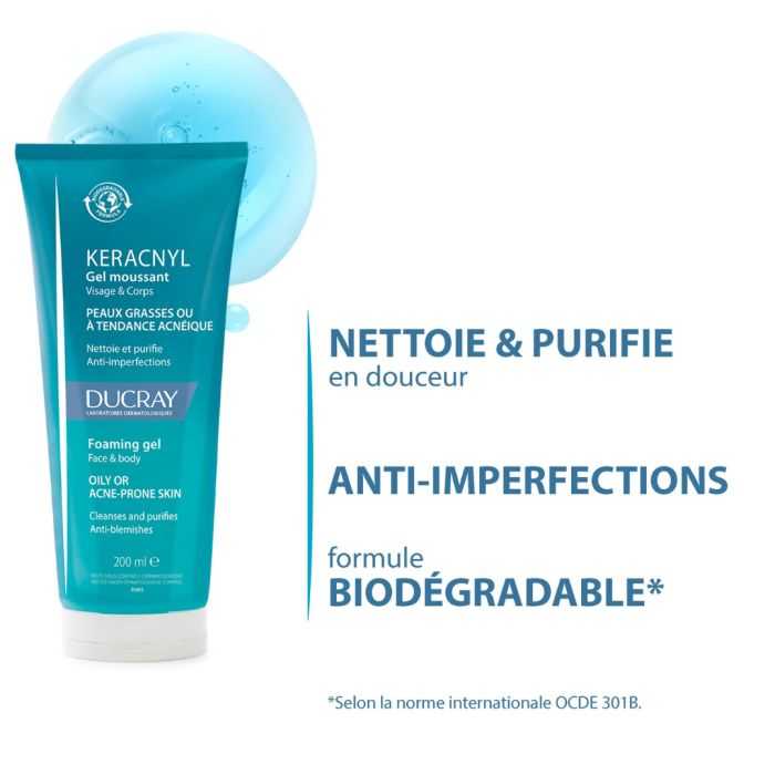 Keracnyl Gel Moussant 200 ML - DUCRAY