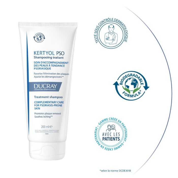 Kertyol Pso Shampoing Traitant 200 ML - DUCRAY