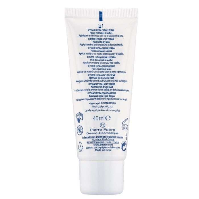 Ictyane Hydra Creme Legere Visage 40 ML - DUCRAY