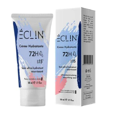 Creme Hydratante 72 H SPF 15 Peaux Normales A Mixte 50 ML - ECLIN