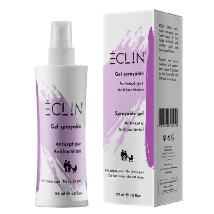 Gel Sprayable Antiseptique Antibacterien 125 ML - ECLIN