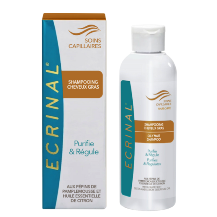 Soins Cappilaires Shampooing Cheveux Gras 200 ML - ECRINAL
