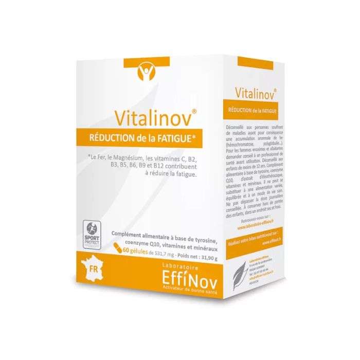 Vitalinov Reduction de la Fatigue 60 Gelules - EFFINOV