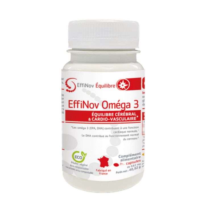 Omega 3 Equilibre Cerebral et Cardio Vasculaire 100 Capsules - EFFINOV