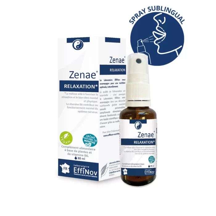 Zenae Relaxation Spray Sublingual Arome de Menthe 30 ML - EFFINOV