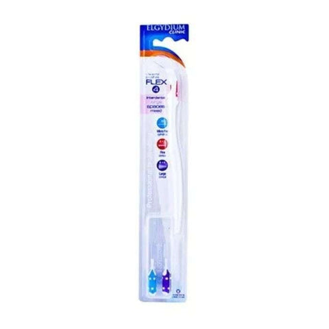 Clinic Brossette Flex 4 Interdentaire Grands Espaces Mixtes - ELGYDIUM