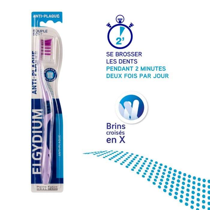 Brosse A Dents Anti Plaque Souple - ELGYDIUM