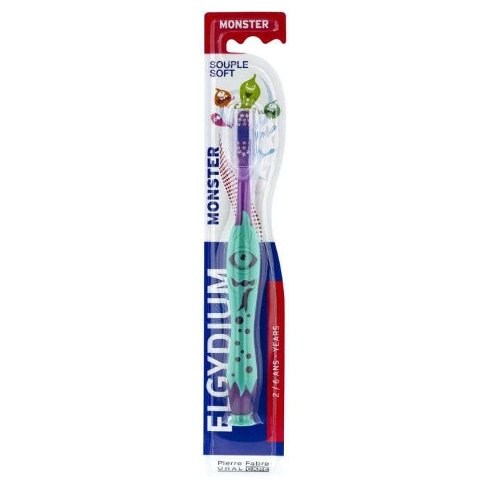 Brosse A Dents Monster Souple 2-6 Ans - ELGYDIUM