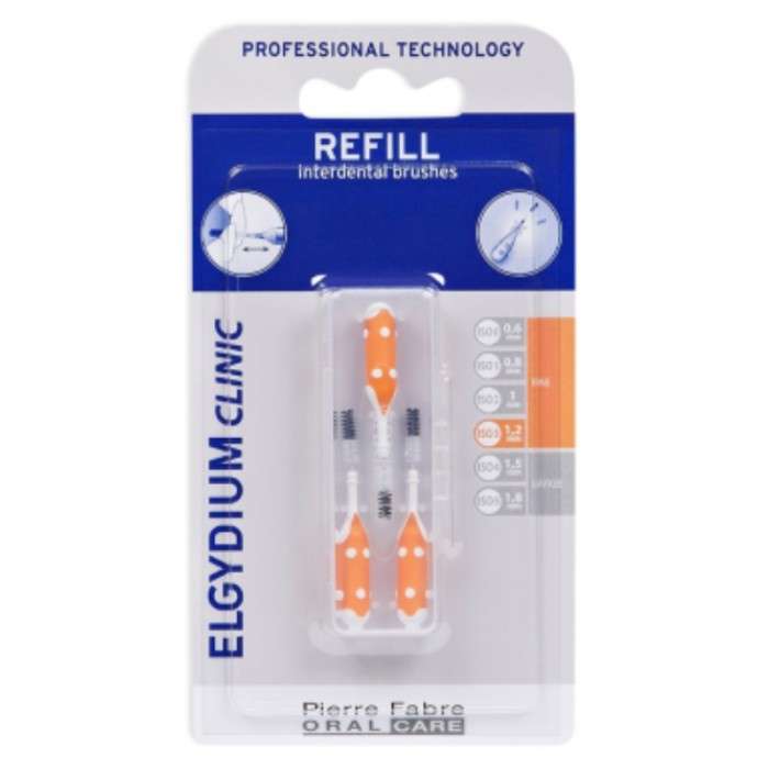 Clinic Recharge Refill Orange Brossettes Interdentaires - ELGYDIUM
