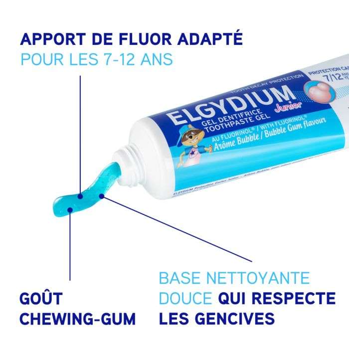 Dentifrice Junior 7-12 Ans 50 ML - ELGYDIUM