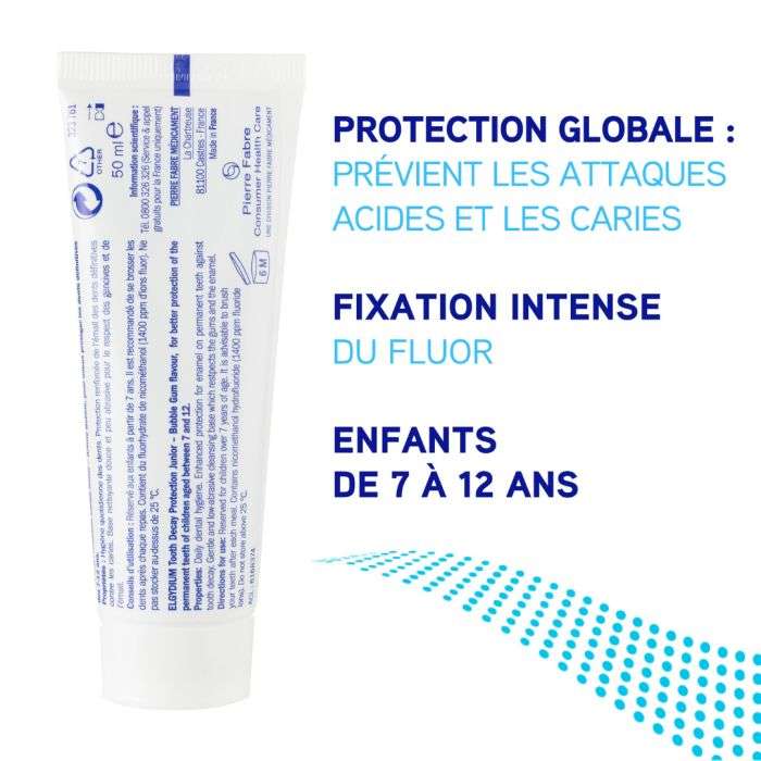 Dentifrice Junior 7-12 Ans 50 ML - ELGYDIUM