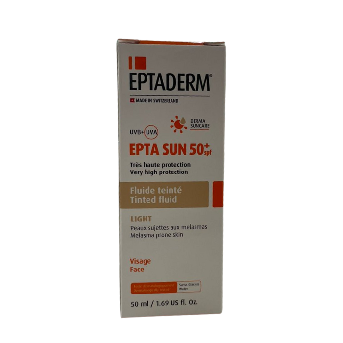 Epta Sun SPF 50+ Fluide Teinte Light 50 ML - EPTADERM