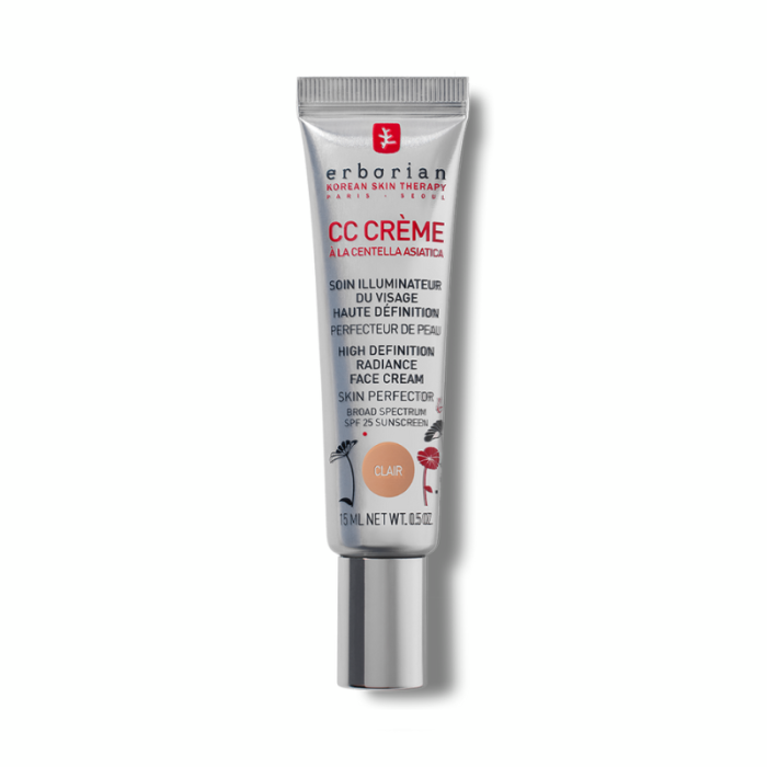 CC Creame A la Centella Clair Soin Illuminateur Visage SPF 25 15 ML - ERBORIAN