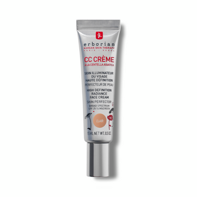 CC Creame A la Centella Clair Soin Illuminateur Visage SPF 25 15 ML - ERBORIAN