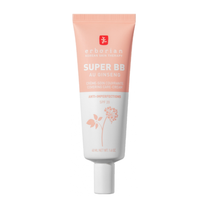 Super BB Creme Couvrante au Ginseng Creme Teint Clair SPF20 40 ML - ERBORIAN
