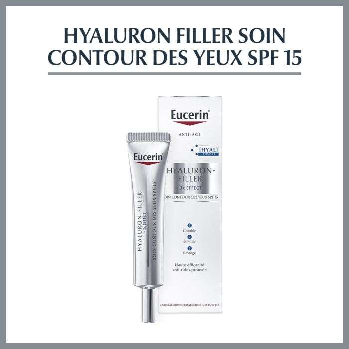 Hyaluron Filler*3 Effect Soin Contour des Yeux Spf15 15 ML - EUCERIN