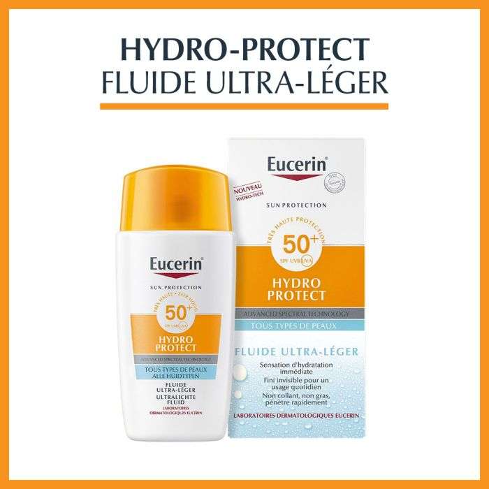 Hydro Protect Fluide Ultra Legerspf 50+ Tous Types de Peaux - EUCERIN