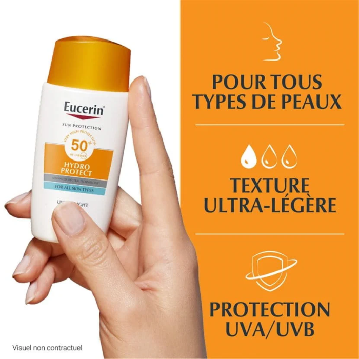 Hydro Protect Fluide Ultra Legerspf 50+ Tous Types de Peaux - EUCERIN