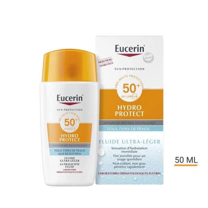 Hydro Protect Fluide Ultra Legerspf 50+ Tous Types de Peaux - EUCERIN
