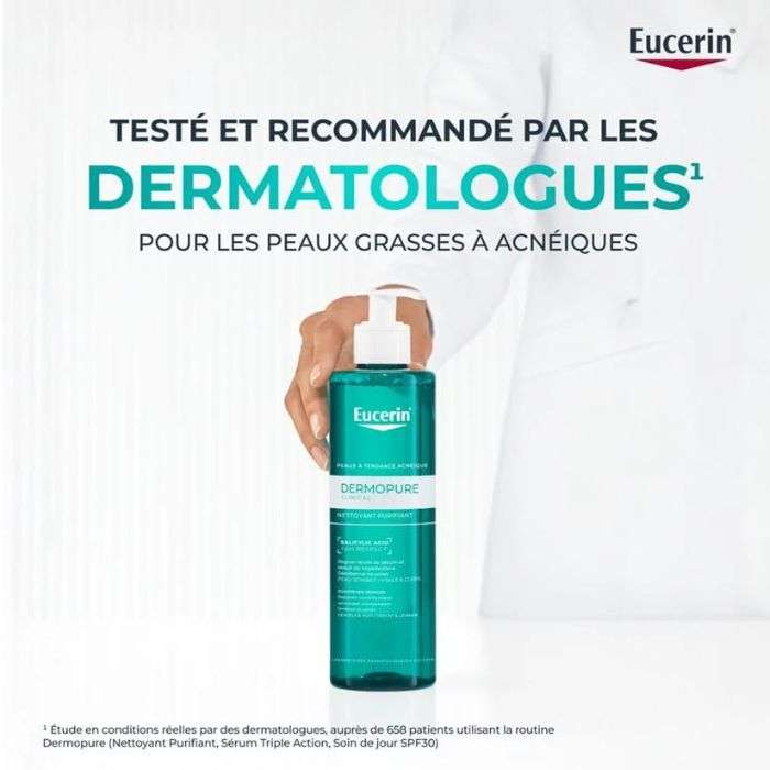 Offre Dermopure Gel Nettoyant 200 ML + Trousse Offerte - EUCERIN