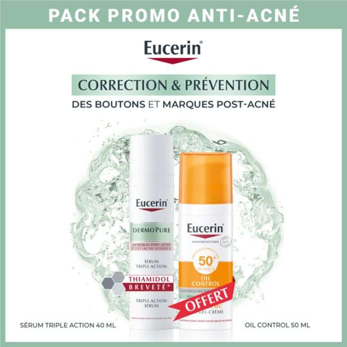 Offre Dermopure Serum Triple Action 40 ML + Oil Control 50ML Offert - EUCERIN