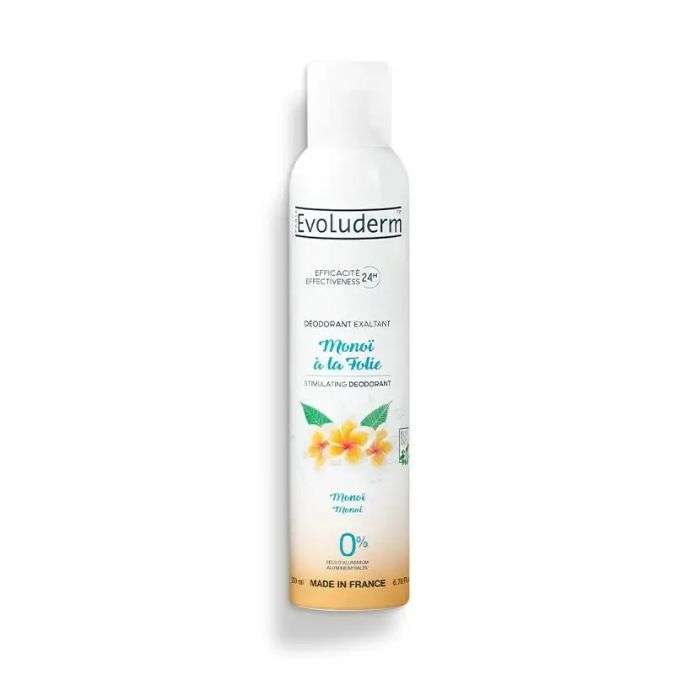 Deodorant Monoi A la Folie Efficacite 24H 200ML - EVOLUDERM