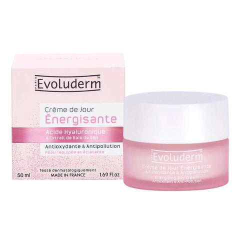 Creme de Jour Energisante A L Acide Hyalurainique et Baie de Gojie 50 ML - EVOLUDERM