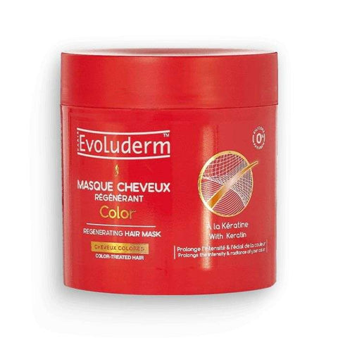 Masque Cheveux Regenerant Color A la Keratin 500 ML - EVOLUDERM