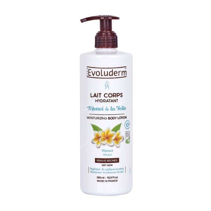 Lait Corps Hydratant Monoi A la Folie 500ML - EVOLUDERM
