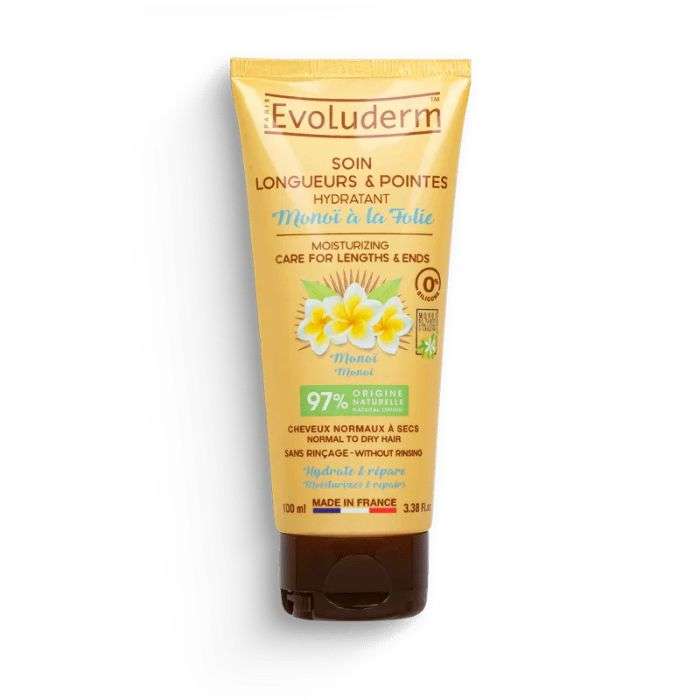 Soin Longueurs et Pointes Hydratant Monoi A la Folie 100ML - EVOLUDERM