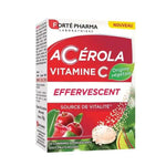 Acerola Vitamine C 20 Comprimes Effervescents Gout Fruits Rouges - FORTE PHARMA